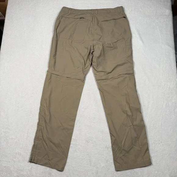 The North Face Pants Mens 36 Long Khaki Convertible Zip Off Hiking Lightweight - Picture 9 of 16